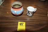 Lower Sioux Ceramic pot, Cup made in Greece