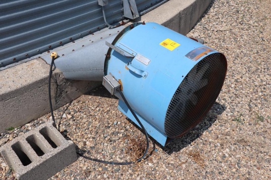 18" Behlen Aeration Fan, 3ph, on bin 2