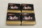 (4) BOXES OF 9MM LUGER PMC GOLD STARFIRE CENTERFIRE PISTOL CARTRIDGES