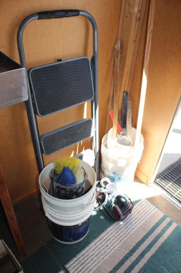 STEP STOOL, EAR PROTECTION, PAILS