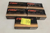 (5) BOXES OF 9MM LUGER PMC BRONZE AMMUNITION CENTERFIRE PISTOL CARTRIDGES