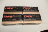 (4) BOXES OF 9MM LUGER PMC BRONZE AMMUNITION CENTERFIRE PISTOL CARTRIDGES