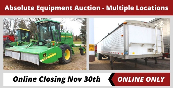 FALL ABSOLUTE ONLINE EQUIPMENT CONSIGNMENT AUCTION