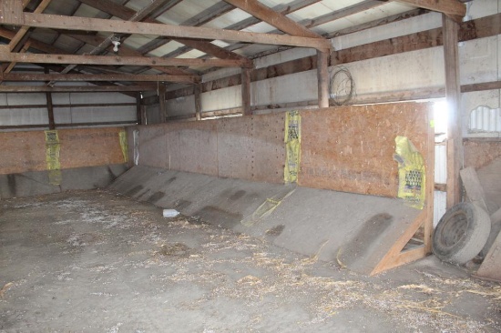 (16) WOOD GRAIN BUNKER SECTIONS, 6'X8'