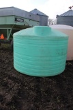 1500 GAL GREEN HORIZONTAL POLY TANK