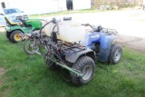 30 GALLON ATV SPARYER, PUMP, BOOM, HONDA 4 WHEELER SOLD IN LOT 51