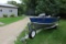 *** 1989 LUND REBEL 16' FISHING BOAT, TRAILER, 28 HP EVINRUDE OUTBAORD MOTOR