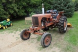ALLIS CHALMERS WD-45 TRACTOR, GAS, FENDERS, LIGHTS, 13.6-28 LIKE NEW REAR TIRES, PTO,