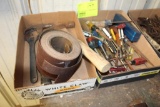 (2) BOXES HAMMERS AND TOOLS