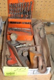 DRILL BITS, BLOCK PLANE, PIPE WRENCH