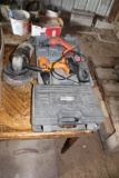 CORDLESS DRILLS, BATTERIES, CHARGER, ELECTRIC GRINDER