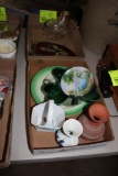 PLATES, VASES, APPLE CLEAR DISHES