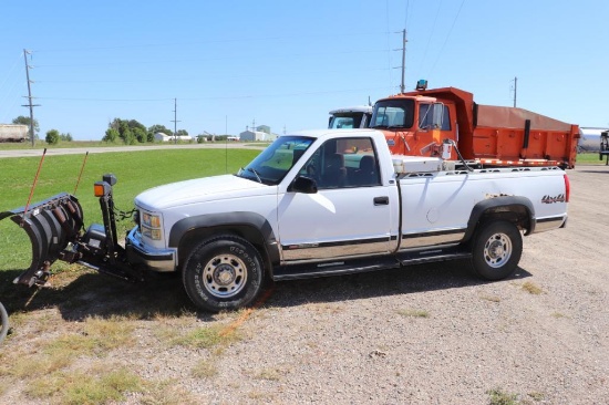 ****1998 GMC 3500 4x4 Reg Cab Pickup, SLE, 6.5L Diesel, Alum Wheels, Cloth Int, PW/PL, Auto Trans