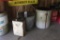 5 Gallon Mobil Grease Pail, Metal Bucket