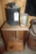 1 Quart Havoline Oil Can, 1Gallon Gas Can, Wooden Box