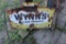 Wynn's Car Care Products Service Station Sign, Tin, Rusted