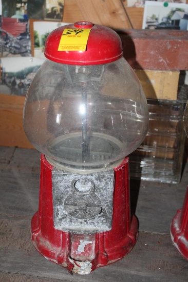Approx 15.5"H Gumball Machine, Reproduction