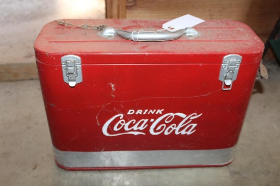 7"x17" Coca Cola Cooler with Bottle Opener