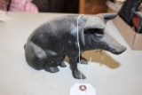 Cast Iron Reproduction Pig Bank