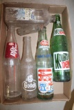 Goody, Dr Pepper, and Mountain Dew Soda Bottles
