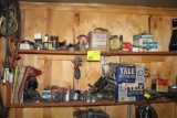 Antique Car Parts, 2 Shelves, Yale Safety Seal Tube