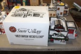 Harley Davidson Snow Village Dept 56, Motorcycle Shop, Original Box