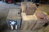 (7) Wood Boxes