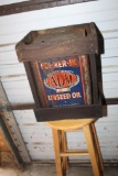 Pol-Mer-Ik Pure Linseed Oil Can in Wooden Case