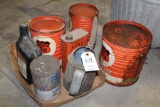 (3) Phillips 66 Grease Cans, Misc Oil Cans