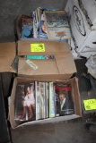 (3) Boxes of Magazines, Country Living, Easy Rider, Big Twin, Cowboy Country