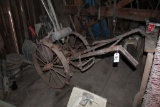 Antique 2 Wheel Garden Plow, With Engine, Untested
