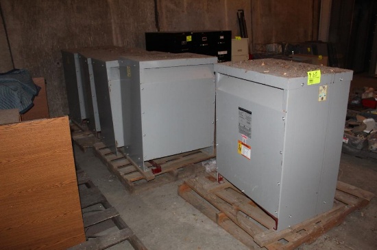 (5) MGM Transformers, 480/277 ZZ, 3 Phase