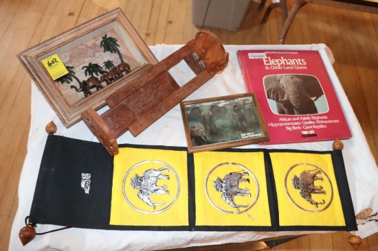 Elephant Items, Book End, Wall Art, Shadow Box, Book