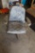 ANTIQUE METAL CHAIR WITH CUSHION