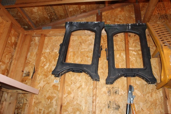 (2) POLY SAW HORSES