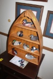 NORTH AMERICAN DUCK DECOY COLLECTION WITH BOAT AND DECOYS