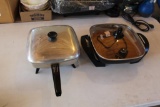 (2) ELECTRIC FRYING PANS