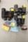 (3) Binoculars, .177 Cal Daisy Pellets, Empty Hiawatha Shotgun Shell 16ga Box