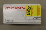 Winchester 45 Auto 230gr Full Metal Jacket, 100 Round Value Pack