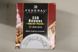 Federal 550 Rounds 22 Long Rifle, Unopened