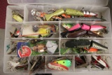 Plastic Tacklebox with Spoons, Fishing Lures