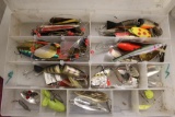 Plastic Tacklebox with Spoons, Spinners