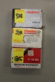 (3) Boxes of 12ga Buckshot