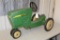 JOHN DEERE 30 SERIES PEDAL TRACTOR, NEEDS RESTORATION, ORIGINAL, MISSING SEAT AND PEDALS,