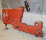 ALLIS-CHALMERS PEDAL TRACTOR BODY, MISSING SEAT, TIRES AND PEDALS, MODEL NO. A-84, HITCH IS BROKEN,