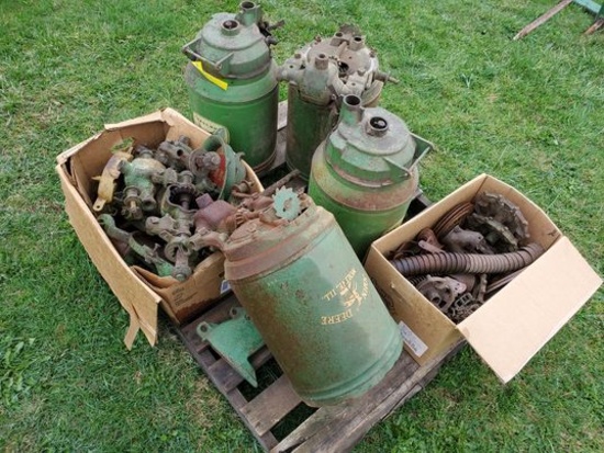 Pallet of JD Planter Parts