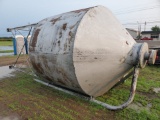 8 Ton Feed Bin With Auger and 1 Phase Motor