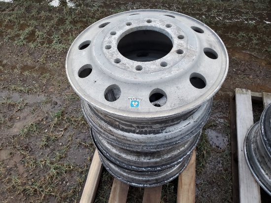 Pallet Of (3) Aluminum 24.5"  Hub Pilot Wheels