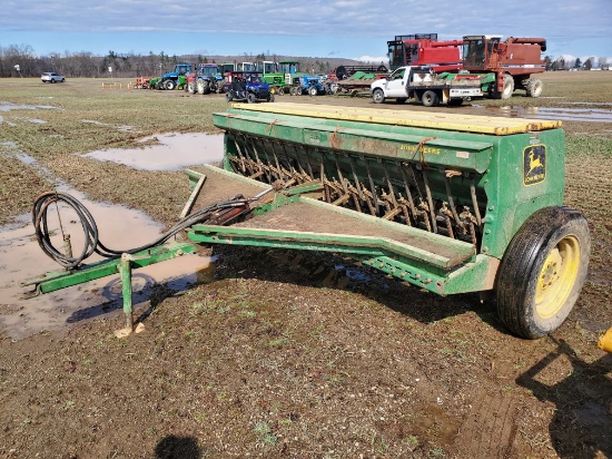 John Deere 8300  18 Hole Grain Drill With Grass Seed