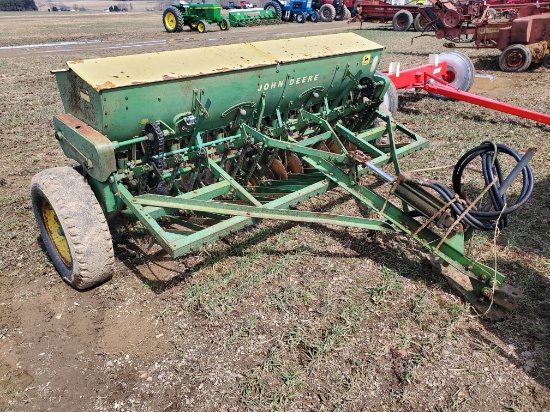 John Deere FBB 13 Hole Grain Drill With Grass Seed Box